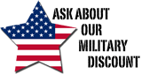 ask about our roofing services military discount 